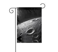 WZYCWB The Moon Drapeaux de jardin - 30,5 x 45,7 cm, drapeaux décoratifs de jardin à suspendre