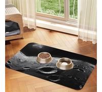 WZYCWB The Moon Tapis de table pliable et facile à ranger 30 x 45 cm pour animal domestique Motif lune