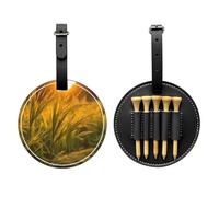 WZYCWB The Sunset Wheat Sac de rangement pour tee de golf avec imprimé spécial - Design portable avec boucle de suspension