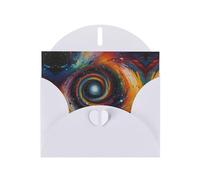 WZYCWB The vortex of art Cartes de vacances en papier blanc nacré avec enveloppes pour anniversaires, mariages et condoléances 15,2 x 10,2 cm
