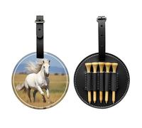 WZYCWB The White Stallion Sac de rangement pour tees de golf avec boucle de suspension, Noir , Taille unique, Valise