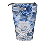 WZYCWB Tie-Dyed Roses Imprimés Porte-stylo rétractable Convient pour une utilisation comme simple trousse de maquillage, portefeuille, etc.