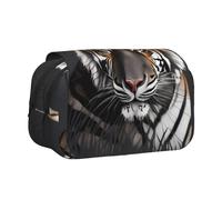 WZYCWB Tiger at rest Trousse portable idéale pour organiser les stylos au bureau ou ranger des pinceaux de maquillage