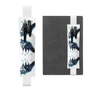 WZYCWB Topo Map Wolf Lot de marque-pages réglables en cuir, parfait pour la rentrée scolaire, cadeau de Noël