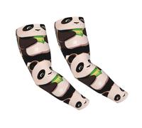 WZYCWB Trois manchons de protection solaire motif pandas, adaptés pour toutes les saisons, adaptés pour le golf, le cyclisme, la pêche, le jardinage, etc.