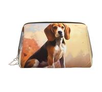WZYCWB Trousse à cosmétiques en cuir imprimé mouton australien - Sac de rangement élégant et portable, Nerdy Beagle, Taille unique