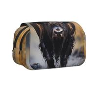 WZYCWB Trousse à crayons portable à motif bison nord-américain, idéale pour organiser les stylos au bureau ou ranger des pinceaux de maquillage