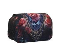 WZYCWB Trousse à crayons portable à motif rose cristal, idéale pour organiser les stylos au bureau ou ranger des pinceaux de maquillage