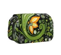 WZYCWB Trousse à crayons portable à motif végétatif, idéale pour organiser les stylos au bureau ou ranger des pinceaux de maquillage