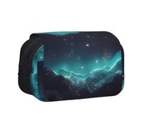 WZYCWB Trousse à crayons portable avec étoiles de science-fiction idéale pour organiser les stylos au bureau ou ranger des pinceaux de maquillage