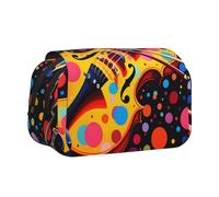 WZYCWB Trousse à crayons portable avec fond violon, idéale pour organiser les stylos au bureau ou ranger des pinceaux de maquillage