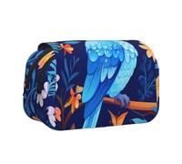 WZYCWB Trousse à crayons portable avec impression d'illustration de perroquet, idéale pour organiser les stylos au bureau ou ranger des pinceaux de maquillage