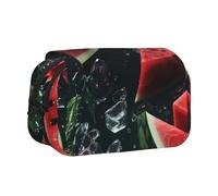 WZYCWB Trousse à crayons portable avec impression melon dans l'eau, idéale pour organiser les stylos au bureau ou ranger des pinceaux de maquillage