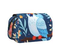 WZYCWB Trousse à crayons portable avec impression perroquet, idéale pour organiser les stylos au bureau ou ranger des pinceaux de maquillage
