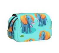 WZYCWB Trousse à crayons portable avec imprimé petit éléphant avec de grandes oreilles, idéale pour organiser des stylos au bureau ou ranger des pinceaux de maquillage