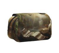 WZYCWB Trousse à crayons portable avec motif aigle dans la jungle, idéale pour organiser les stylos au bureau ou ranger des pinceaux de maquillage