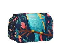 WZYCWB Trousse à crayons portable avec motif perroquet, idéale pour organiser les stylos au bureau ou ranger des pinceaux de maquillage