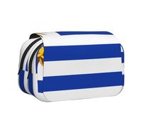 WZYCWB Trousse à crayons portable Drapeau de l'Uruguay idéale pour organiser des stylos au bureau ou ranger des pinceaux de maquillage