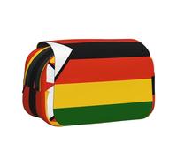 WZYCWB Trousse à crayons portable Drapeau du Zimbabwe idéale pour organiser les stylos au bureau ou ranger des pinceaux de maquillage