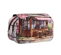 WZYCWB Trousse à crayons portable en fleurs de cerisier aquarelle, idéale pour organiser les stylos au bureau ou ranger des pinceaux de maquillage