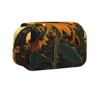 WZYCWB Trousse à crayons portable Farm Sunflower idéale pour organiser les stylos au bureau ou ranger des pinceaux de maquillage