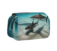 WZYCWB Trousse à crayons portable Fish in the deep sea idéale pour organiser les stylos au bureau ou ranger des pinceaux de maquillage