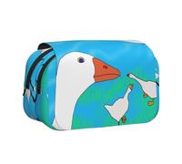 WZYCWB Trousse à crayons portable Happy White Goose idéale pour organiser les stylos au bureau ou ranger des pinceaux de maquillage