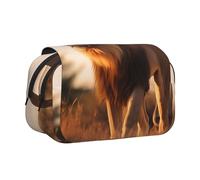 WZYCWB Trousse à crayons portable motif lion mâle, idéale pour organiser les stylos au bureau ou ranger des pinceaux de maquillage