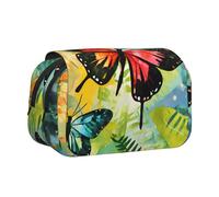 WZYCWB Trousse à crayons portable motif papillon aquarelle idéale pour organiser les stylos au bureau ou ranger des pinceaux de maquillage