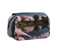WZYCWB Trousse à crayons portable Mt. Fuji au début du printemps, idéale pour organiser les stylos au bureau ou ranger les pinceaux de maquillage
