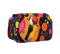 WZYCWB Trousse à crayons portable pour violon à pois, idéale pour organiser les stylos au bureau ou ranger des pinceaux de maquillage