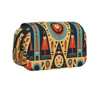 WZYCWB Trousse à crayons portable Triangle Tower Image Man idéale pour organiser des stylos au bureau ou ranger des pinceaux de maquillage