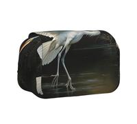 WZYCWB Trousse à crayons portable White Heron idéale pour organiser les stylos au bureau ou ranger des pinceaux de maquillage