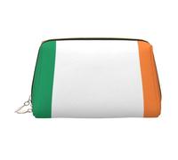 WZYCWB Trousse à maquillage en cuir avec motif drapeau des Philippines, parfaite pour les bagages à main ou l'organisation de la maison, Drapeau irlandais., Taille unique