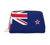 WZYCWB Trousse à maquillage en cuir avec motif drapeau des Philippines, parfaite pour les bagages à main ou l'organisation de la maison, Drapeau Nouvelle-Zélande, Taille unique