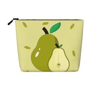 WZYCWB Trousse de maquillage à motif de poire de dessin animé, sac de rangement multifonctionnel, rangement pour les nécessités quotidiennes