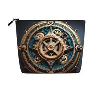 WZYCWB Trousse de maquillage à motif d'engrenages steampunk cool, sac de voyage multifonctionnel, sac de rangement pour les nécessités quotidiennes