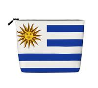 WZYCWB Trousse de maquillage à motif drapeau de l'Uruguay, trousse de voyage multifonctionnelle, rangement pour les nécessités quotidiennes