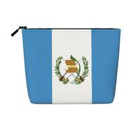 WZYCWB Trousse de maquillage à motif drapeau du Guatemala - Trousse de voyage multifonction - Rangement pour les nécessités quotidiennes