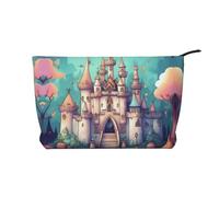 WZYCWB Trousse de maquillage classique en velours côtelé, sac à main portable à fermeture éclair, adapté pour les voyages et le rangement quotidien, les cosmétiques