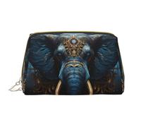 WZYCWB Trousse de maquillage de voyage en cuir Eerie Elephant Portable Cosmetic Bag Grande capacité Sac de rangement cosmétique avec poches