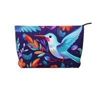 WZYCWB Trousse de maquillage de voyage imprimée avec motifs d'insectes, parfaite pour les voyages d'affaires et les vacances., Impressions de colibris, Taille unique