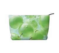 WZYCWB Trousse de maquillage de voyage imprimée de jolis chiens, parfaite pour les voyages d'affaires et les vacances., Raisins verts, Taille unique