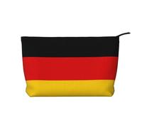 WZYCWB Trousse de maquillage de voyage imprimée drapeau allemand, parfaite pour les voyages d'affaires et les vacances., Drapeau allemand., Taille unique