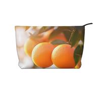 WZYCWB Trousse de maquillage de voyage imprimée drapeau de Virginie, parfaite pour les voyages d'affaires et les vacances., mandarine, Taille unique