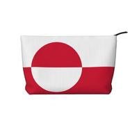 WZYCWB Trousse de maquillage de voyage imprimée drapeau des Philippines, parfaite pour les voyages d'affaires et les vacances., Drapeau Groenland, Taille unique