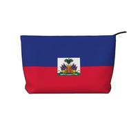 WZYCWB Trousse de maquillage de voyage imprimée drapeau des Philippines, parfaite pour les voyages d'affaires et les vacances., Drapeau haïtien, Taille unique