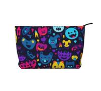 WZYCWB Trousse de maquillage de voyage imprimée « Heads Up Fish », parfaite pour les voyages d'affaires et les vacances., Happily, Taille unique