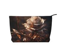 WZYCWB Trousse de maquillage de voyage imprimée météo, parfaite pour les voyages d'affaires et les vacances., Rose doré, Taille unique