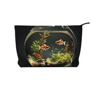 WZYCWB Trousse de maquillage de voyage imprimée météo, parfaite pour les voyages d'affaires et les vacances., Aquarium en verre, Taille unique